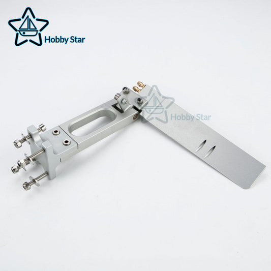 Good Quality T Type Holder CNC Aluminum Alloy 142 x170mm Rudder with Dual Water Pickup for RC Boat