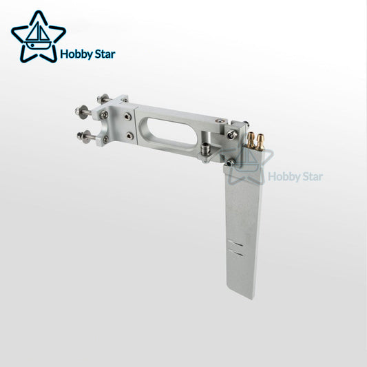 Good Quality T Type Holder CNC Aluminum Alloy 142 x170mm Rudder with Dual Water Pickup for RC Boat