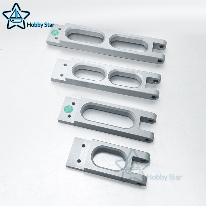 Aluminum Alloy 82mm/107mm/133mm/158mm Rudder Supporting Frame Metal Rudder Parts Rudder Bracket for RC Boat