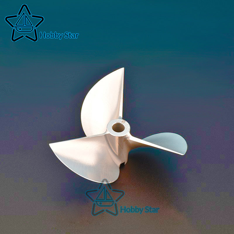  3 blade aluminum propeller with 6.35mm shaft hole for remote control boats for adults 