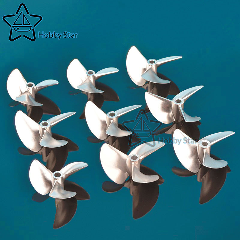 Different size 3 blade Aluminum propeller with 6.35mm Propeller hole for racing boat