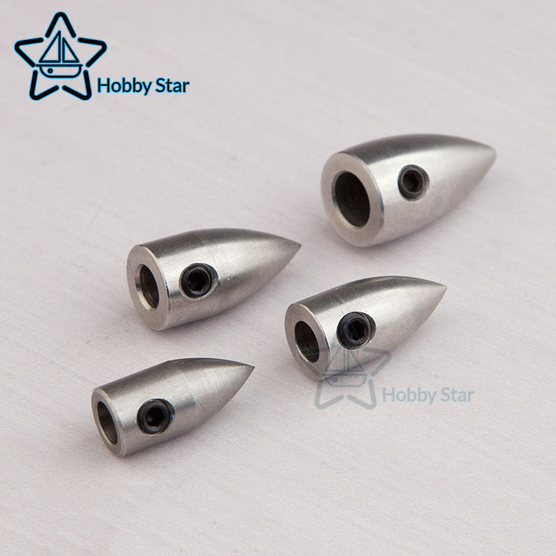 Stainless Steel Bullet Nut for 4.76mm/6.35mm RC Boat Shaft & Propeller