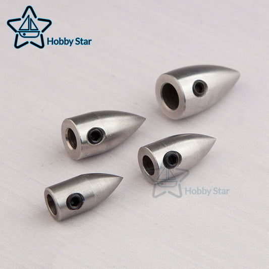 Stainless Steel Bullet Nut for 4.76mm/6.35mm RC Boat Shaft & Propeller