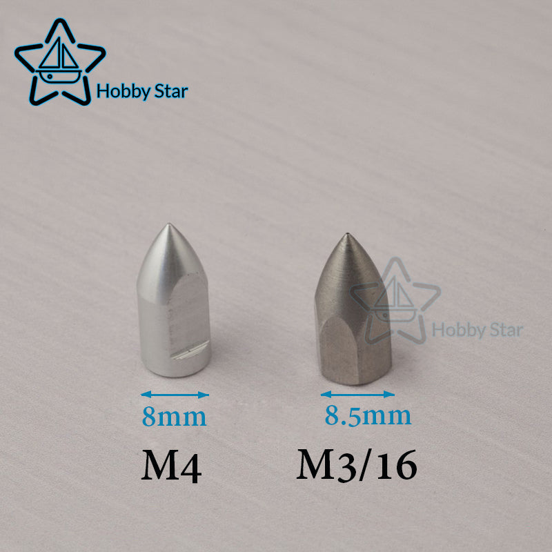 Stainless Steel Bullet Nut for M4/ M3/16 RC Boat Shaft & Propeller